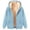 Light blue, variant on Certgust Hoodies Womens Oversized Hoodie Zip Up Long Sleeve Sweatshirt Casual Fall Jacket with Pockets