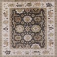 thumbnail image 1 of Ahgly Company Indoor Square Mid-Century Modern Brown Oriental Area Rugs, 8' Square, 1 of 6