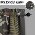 thumbnail image 3 of Mushroom (68) Kitchen Curtains - Vintage Tier Curtains for Bathroom Living RV Rod Pocket Window Drapes 36 Inch 2 Panels Set 27.5"x39" Window Treatment Tiers, 3 of 4