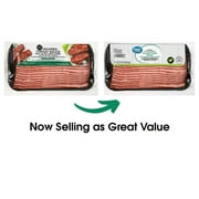 Great Value Naturally Hardwood Smoked Uncured Turkey Bacon, 10 oz