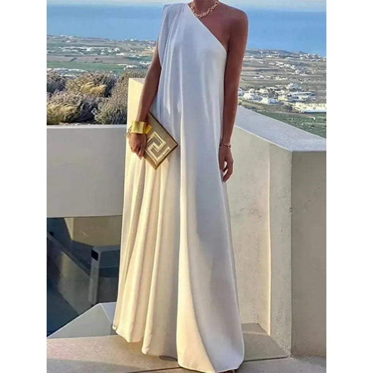 Casual Solid Split Joint Off the Shoulder Straight Dresses(3 colors) Casual Solid Split Joint Off the Shoulder Straight Dresses(3 colors)