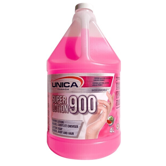 Super Lotion 900, Lotion Soap Hands, Body and Hair, Watermelon, 4L