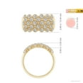 thumbnail image 4 of ANGARA Natural 0.98 Ct. Diamond Non Eternity Ring in 14K Yellow Gold for Women (Ring Size: 12), 4 of 9