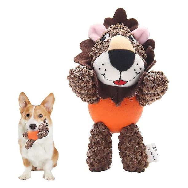 Juguete de peluche para perros, juguetes interactivos para perros de peluche para el aburrimiento, lindos juguetes para masticar perros chirriantes para cachorros, razas pequeñas, medianas y gran