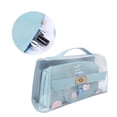 thumbnail image 3 of Creative Transparent Pencil Case Simple Large Capacity Pen Storage Bag Portable Stationery Pouch Cosmetic Bag, 3 of 6