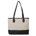 thumbnail image 1 of Bolsa vagabundo de moda para mujer de paja para axilas de gran capacidad para regalo (negro) Ehuebsd Para Estrenar, 1 of 2
