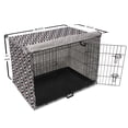 thumbnail image 6 of Abstract Dog Crate Cover, Connected Geometric Shapes Basic Ornamental Items Retro Feels, Easy to Use Pet Kennel Cover Small Dogs Puppies Kittens, 7 Sizes, Eggshell Blush, by Ambesonne, 6 of 6