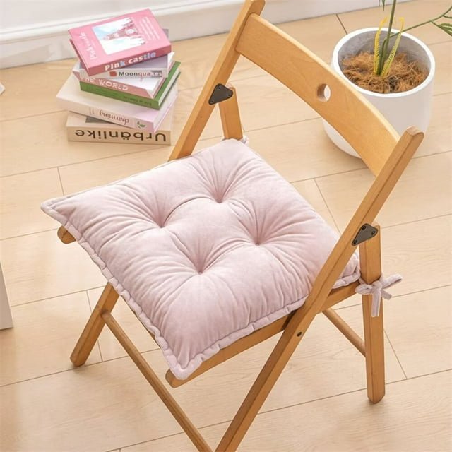 Nvzi Cushion Garden Terrace Home Kitchen Office Thick Comfortable Cushion 2PCS , Pink, 16 * 16 inches