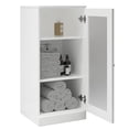 thumbnail image 4 of 100% Solid Wood 16.5" Bathroom Cabinet with Frosted Glass Door, 4 of 5
