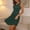 *Green, variant on ClodeEU Women's A-Line Sleeveless V-Neck Dress with Fitted Waist Army Green,Womens Plus XXXXL