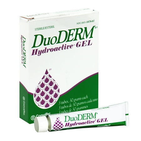 Convatec DuoDERM Hydroactive Gel 30g Tube, Latex-Free, Hydrating, 3ct Box for Wounds