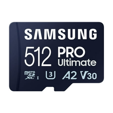 Samsung PRO Ultimate MB-MY512SB - Flash memory card - 512 GB - A2 / Video Class V30 / UHS-I U3 - microSDXC UHS-I