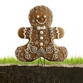 thumbnail image 3 of Gingerbread Yard Stake Sign | Acrylic 2D Flat Christmas Sign Gingerbread | Weatherproof Plug Garden Decoration Seasonal Gingerbread Signs for Lawn, Park, 3 of 6