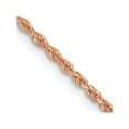 thumbnail image 3 of 14K Rose Gold 1.50mm Diamond Cut Rope with Lobster Clasp Chain Necklace Size 30, 3 of 4