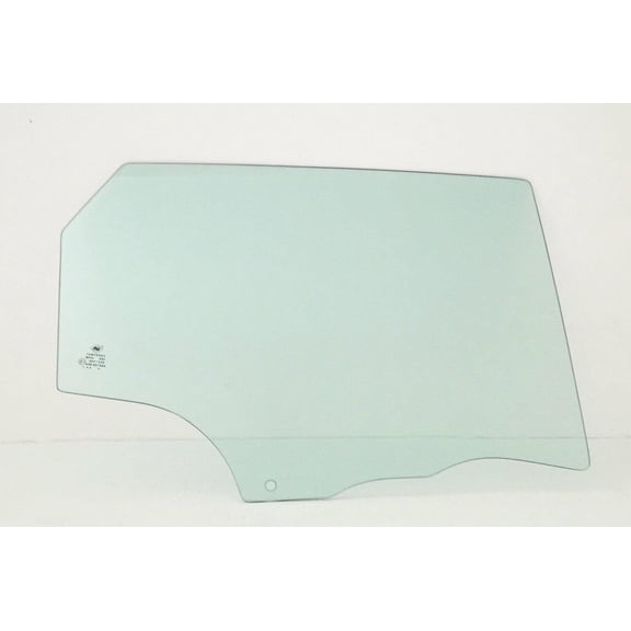 Passenger Right Side Rear Door Window Door Glass Compatible with Mazda 3 2004-2009 4 Door Hatchback Models