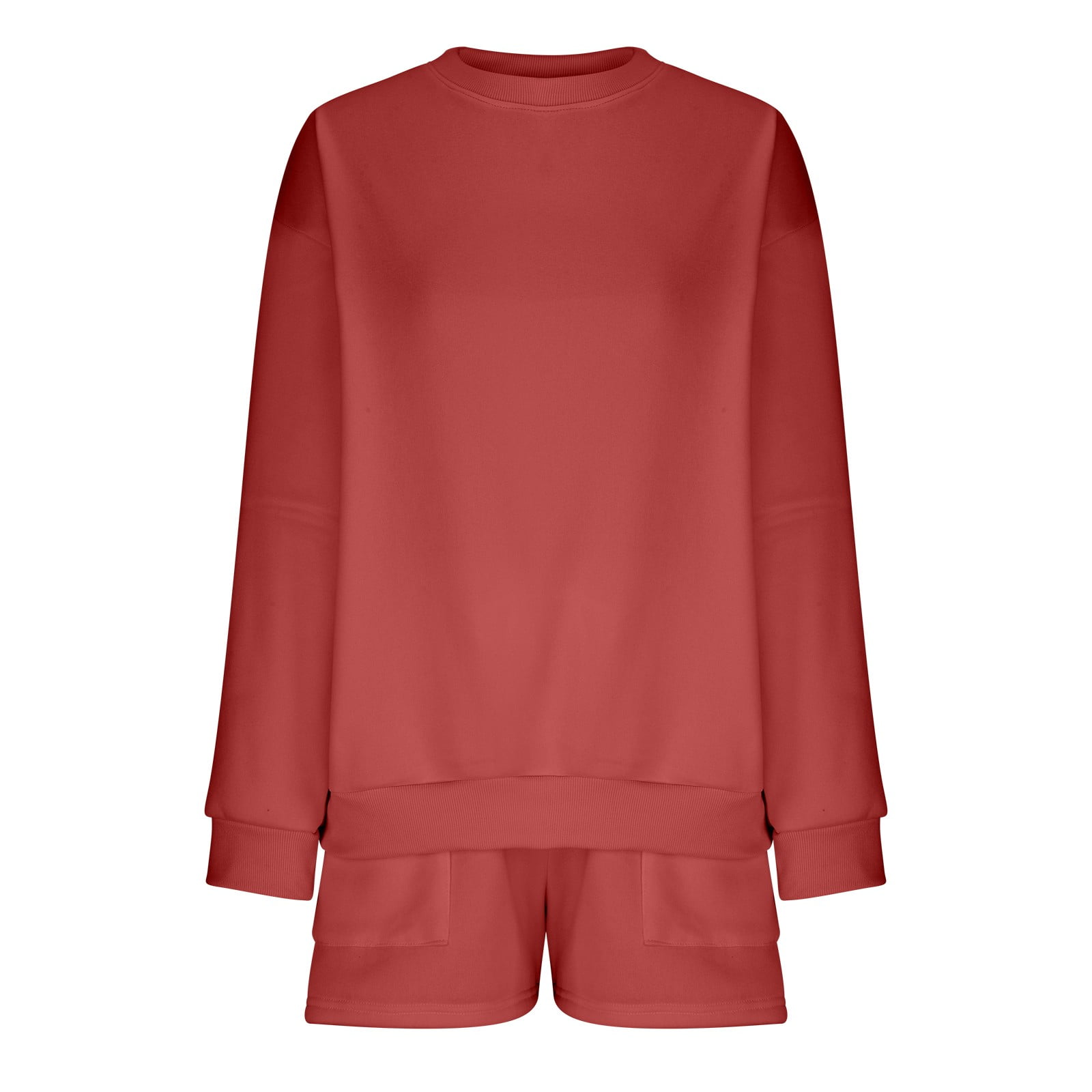 LLYwey Oversized Sweatshirt and Shorts Set Women 2 Piece