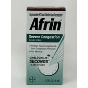 Afrin Nasal Spray Severe Congestion 15 mL (Pack of 6)
