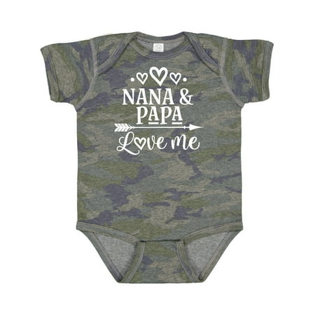 

Inktastic Nana Papa Love Me Grandkids Gift Baby Boy or Baby Girl Bodysuit