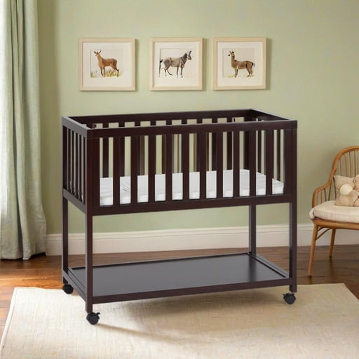 AFG Baby Furniture Mila Wooden Portable Bassinet Espresso