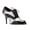 Black and Silver, variant on Women's Almond Toe Wingtip Oxfords Stiletto High Heels Selftie Retro Modern Style Chic Daily Looks Casual Office Pumps Shoes Size 4 Black and Silver