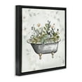 thumbnail image 4 of Stupell Industries Leaf Patterned Tub Typography Painting Black Floater Framed Canvas Art Print Wall Art, 25 x 25, 4 of 10