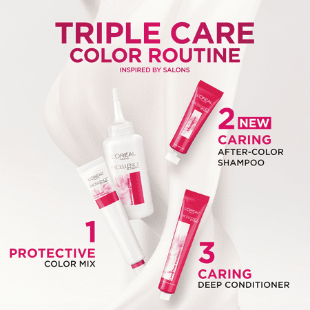 L'oreal paris excellence crme permanent triple protection hair color, 5cb medium chestnut brown, 2 pack