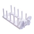 thumbnail image 3 of Soporte para platos de madera multicapa para encimeras de restaurantes. Blanco, 3 of 9