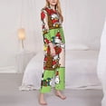thumbnail image 4 of Lsque Sanrio Pattern Long Sleeve Pajama Set for Women - Soft 2-Piece Sleepwear and Loungewear Set with Pockets, Comfy Nightwear, 4 of 8