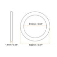 thumbnail image 2 of Uxcell M16 Flat Washer, 30 Pack Copper Ring Washers 22mm OD Metal Sealing Gasket Ring, 2 of 6
