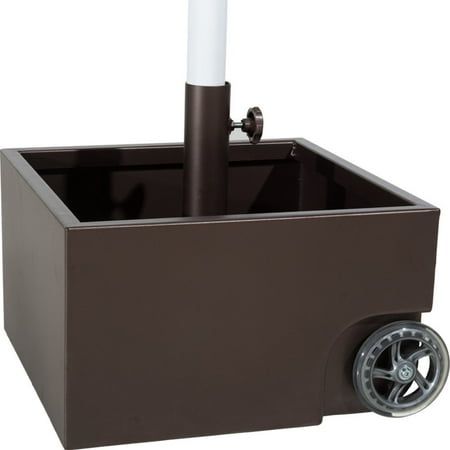 Abba Patio 30lb. Stainless Steel Square Umbrella Planter