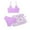Q4Light Purple, variant on Lnmuld Girls Swimsuit Girls' 3 Piece Plain Swimsuit Wrap Bikini with Ruched Cover Up Skirt Set Swim Suit Size:11-12 Years