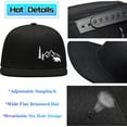 thumbnail image 4 of Snapback hat for Men Flat Bill Hats for Men Fitted Baseball Cap Hats, 4 of 7