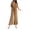 #034-Khaki, variant on TaTaai Womens One Shoulder Off Shoulder Solid Color Elastic Waist Jumpsuit Draping Flowing Long Length For Beach Daily Party Wear