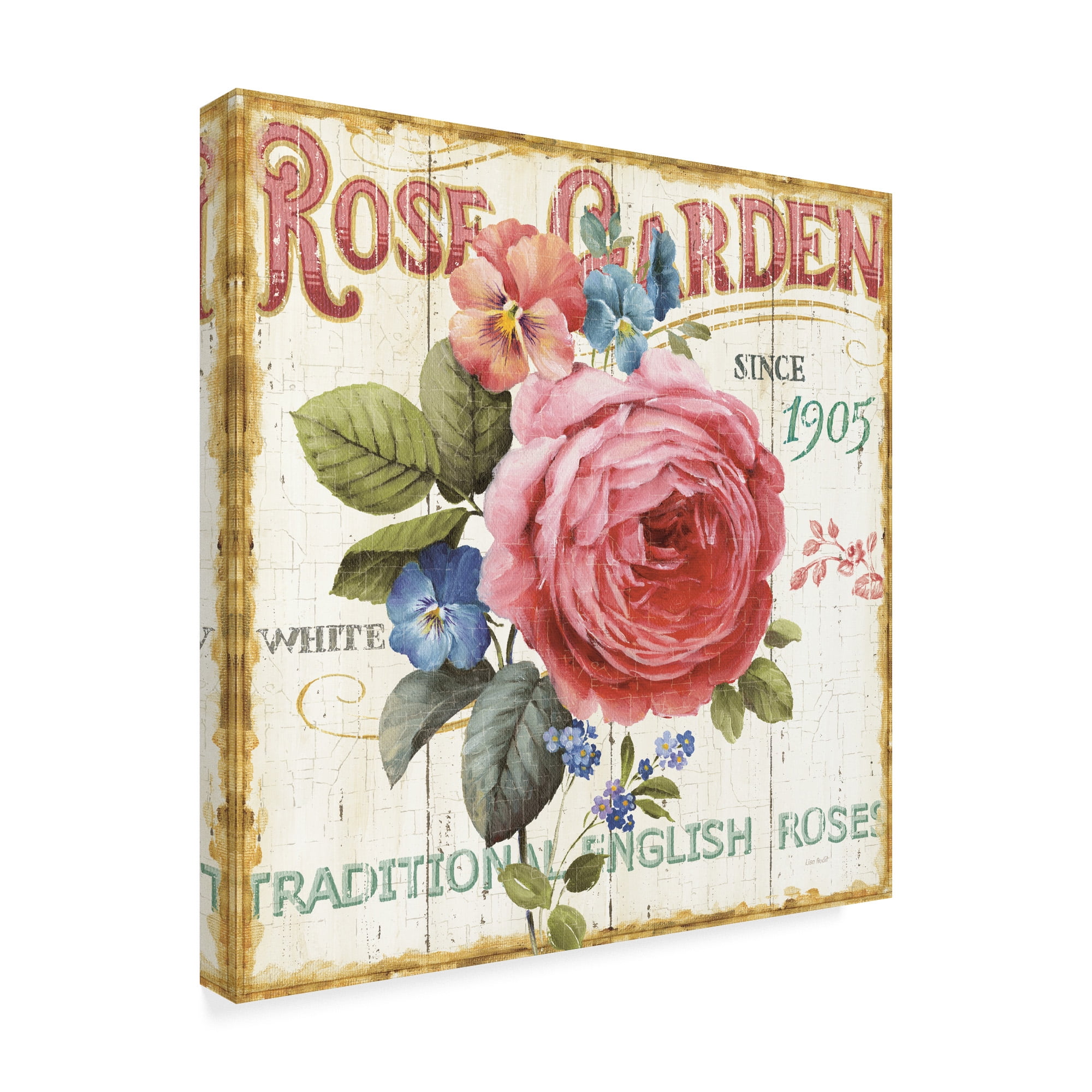 Trademark Fine Art 'Rose Garden I' Canvas Art by Lisa Audit