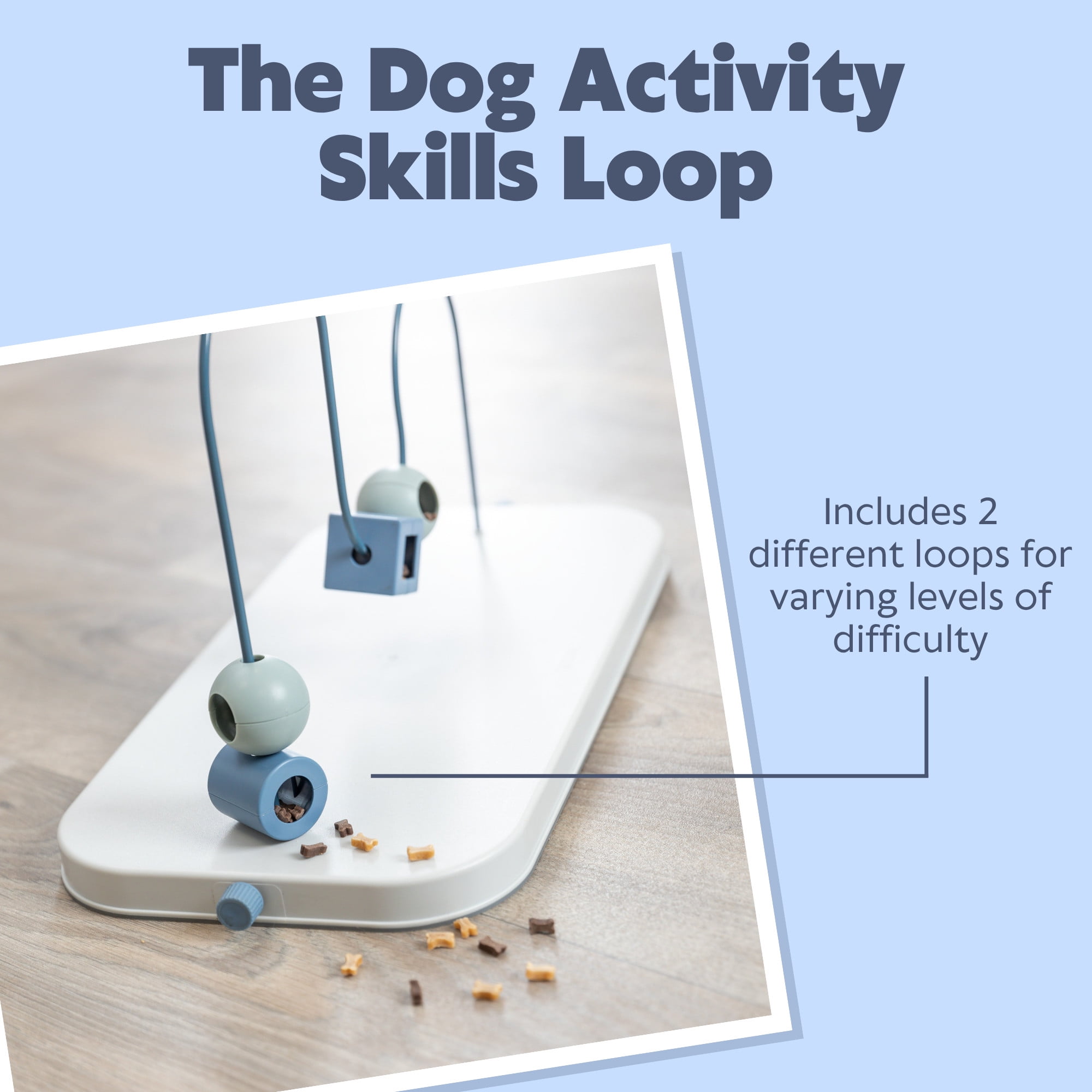 TRIXIE Dog Activity Skills Loop Strategy Game, Level 4 Advanced Food Puzzle for Smart Dogs