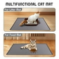 thumbnail image 2 of ZALALOVA Cat Litter Mat, Large 24"x32" Food-Grade Silicone Litter Box Mat for Litter Trapping, Waterproof, Non-slip, Easy to Clean(Grey), 2 of 7