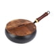 thumbnail image 2 of Sartén Wok Wok de Hierro Tradicional Wok de Cocina Sin Recubrimiento Wok de Fondo Plano para Lustroso, 2 of 9