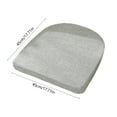 thumbnail image 3 of Chair Cushions for Dining Chairs, 17.7 X 17.7 Inch Chair Pads with Removable Cover and Ties, Thickened Indoor U Shaped Seat Cushion, 3 of 5