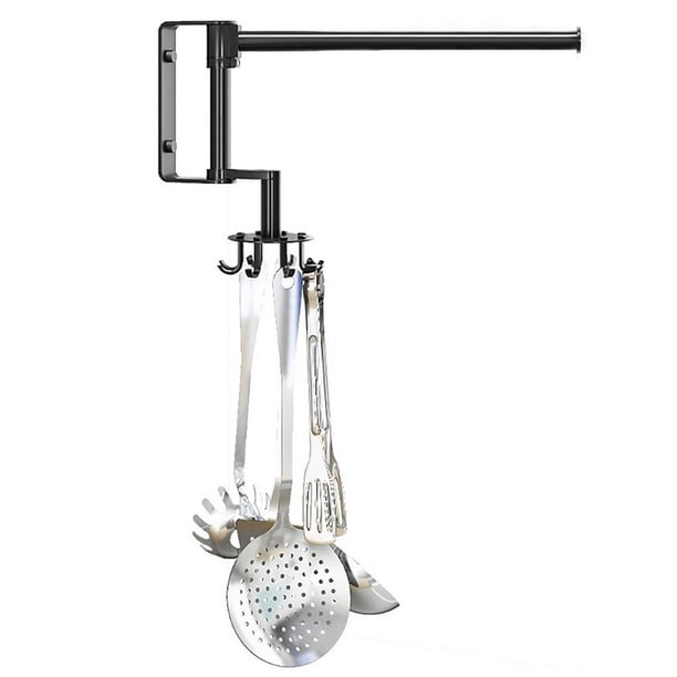 Barras Para Toallas De Pared Soporte Giratorio Para Toallas De Montaje En Pared Barra Para Toallas De Baño Soporte Giratorio Estante De Almacenamiento De Espátula Multifuncional Para Cocina Hogar Baño Noticed HA034521-00