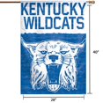 thumbnail image 2 of WinCraft Kentucky Wildcats 28" x 40" College Vault Single-Sided House Banner, 2 of 2