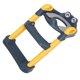 thumbnail image 3 of Asiento de entrenamiento para ir al baño para niños con taburete, escalera, asiento de inodoro de entrenamiento de PU ajustable en altura plegable, amarillo, 3 of 9
