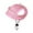 Pink, variant on Polyester Summer Pet Sun Hat Breathable Bow Ear Leakage Design Adjustable Buckle Sunscreen For Cats Dogs Outdoor Activities