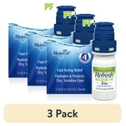 (3 pack) Refresh Relieva Xtra Preservative-Free Tears Lubricant Eye Drops, 10 ml