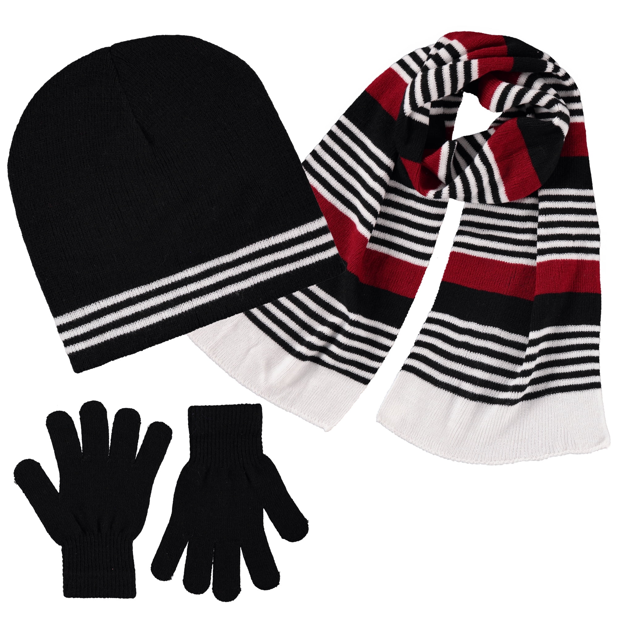 Polarwear Boys Hat,Scarf & Glove SetKids Cold Weather Winter