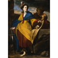 thumbnail image 2 of Massimo Stanzione 14x18 Black Ornate Wood Framed Double Matted Museum Art Print Titled - Judith with the Head of Holofernes (ca. 1640), 2 of 5