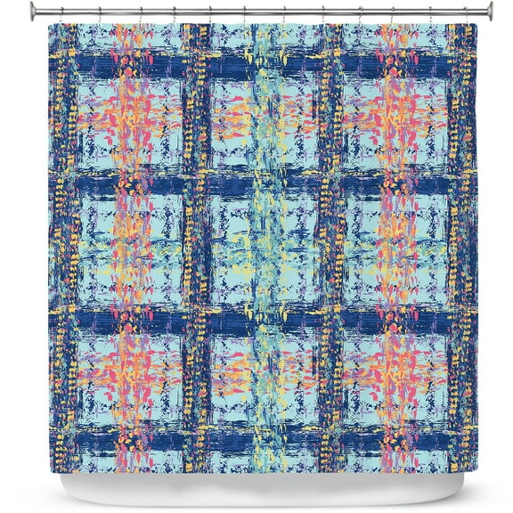 Shower Curtains 70" x 73" from DiaNoche Designs by Metka Hiti - Brushed Plaid