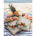thumbnail image 3 of Pack of 2 Outdoor Pillow Covers, Flowers and Birds Chinese Style Waterproof Square Throw Pillowcase Cushion Decorative Pillow Covers for Couch Patio Tent, 16x16 in, 3 of 6