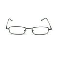 thumbnail image 2 of EYE ZOOM 2 Pack Ultra Slim Compact Lightweight Tube Reading Glasses with Portable Clip Aluminum Case, Gunmetal Strength +1.75, 2 of 5