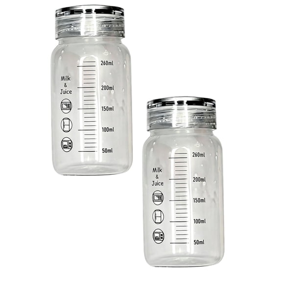 10 Oz Glass Juice Bottles,High Borosilicate Glass Cup with Lid,Graduated Drinking Bottle,Portable,Leak Proof,for Ice Tea,Coffee,and Milk for School,office,Car Heat-Resistant, Leakproof,Bpa-Free