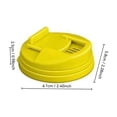 thumbnail image 3 of Plastic Can Covers (Pack of 12) Reusable Drink Can Toppers for 12 oz Standard Cans, Leak-Proof Lid Protectors for Soda, Beer & More, 3 of 7